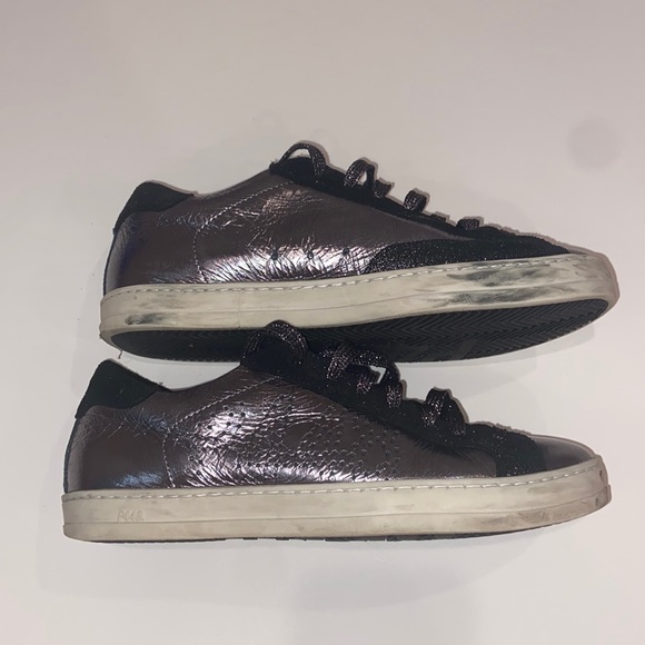P448 John Metallic Leather Sneaker (Maya). Only worn 3 times!! - Picture 2 of 5